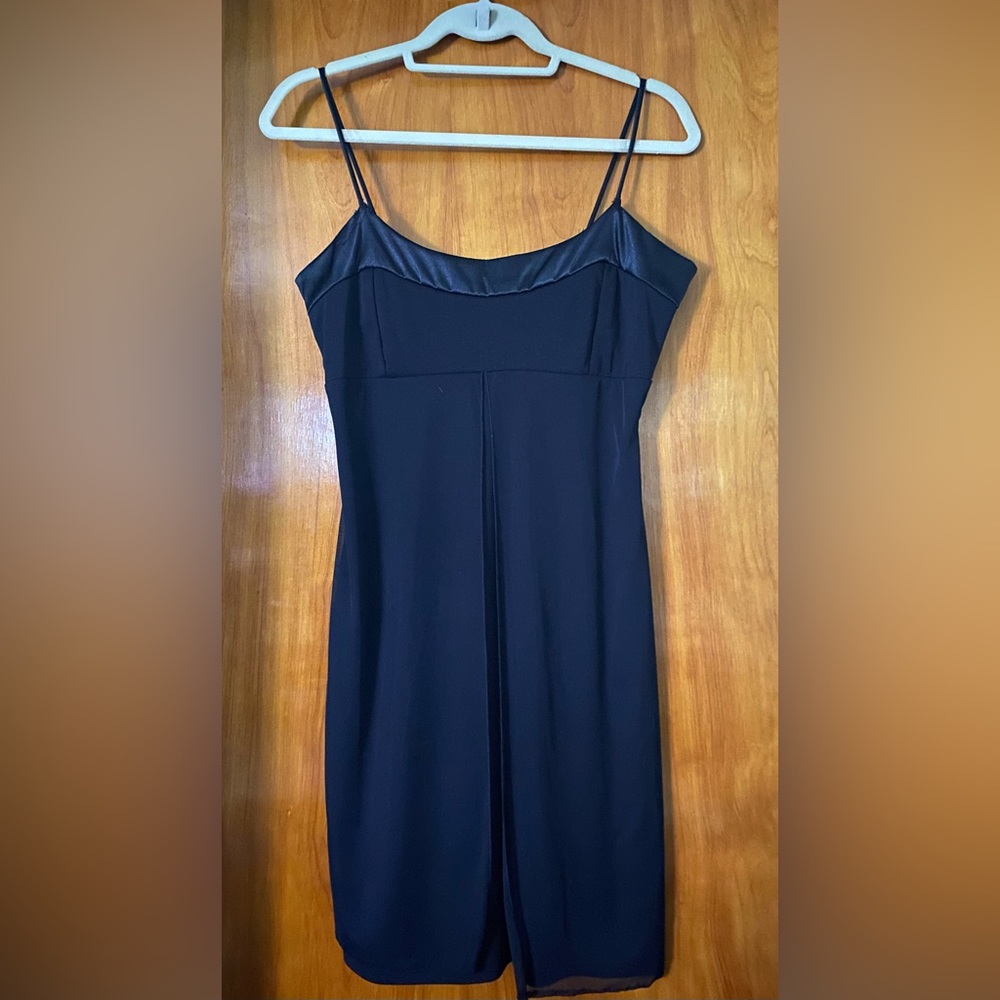 Elegant Black Spaghetti Strap Dress